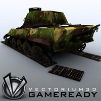 3D Model Download - Game Ready King Tiger 07